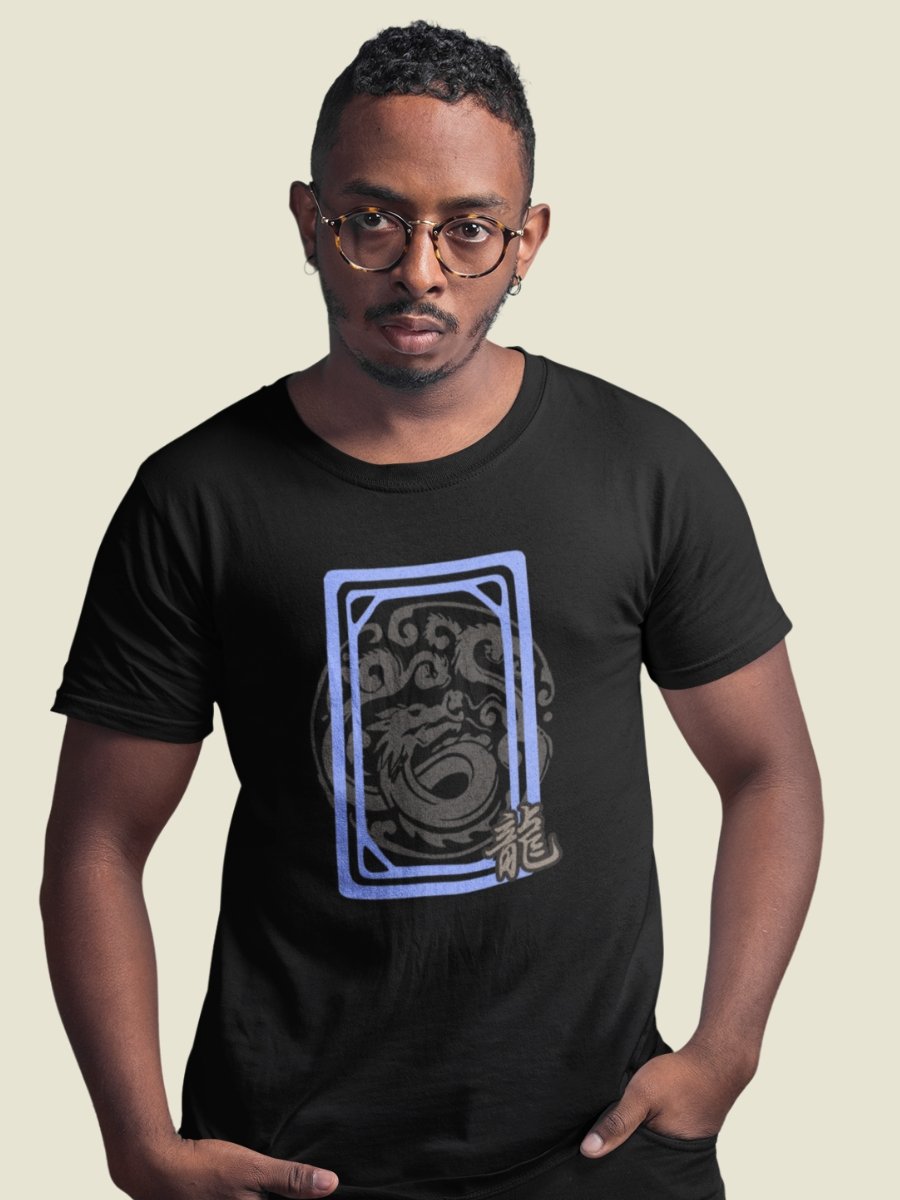 Mahjong White Dragon Tile Board Game T-Shirt product image (1)