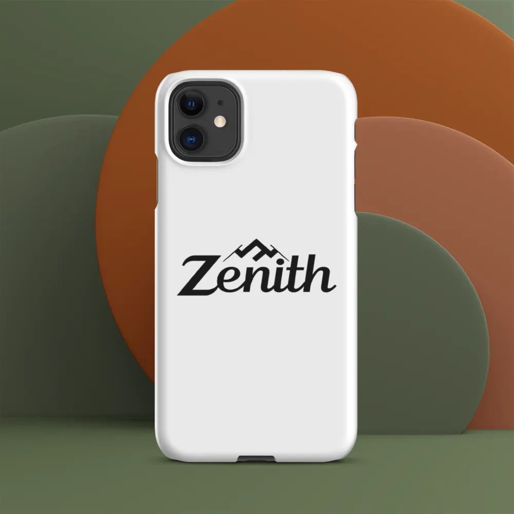 TDS Music Zenith iPhone Case - Glossy White with Mountain Peak Design product image (1)