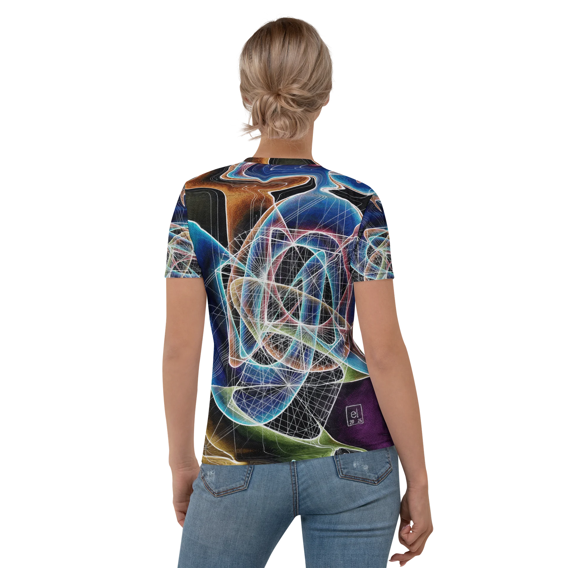 Translucent Heart - Geometric Negative Art Women's Crew Neck T-Shirt product image (1)