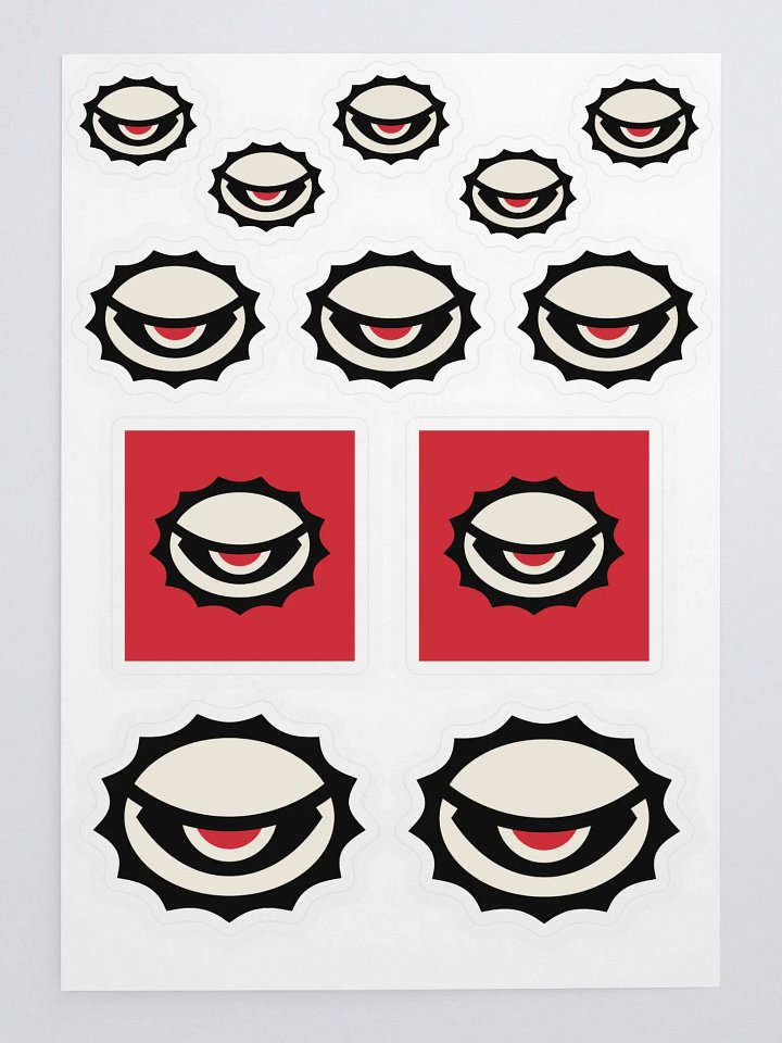 SCOWL STICKER SHEET product image (1)