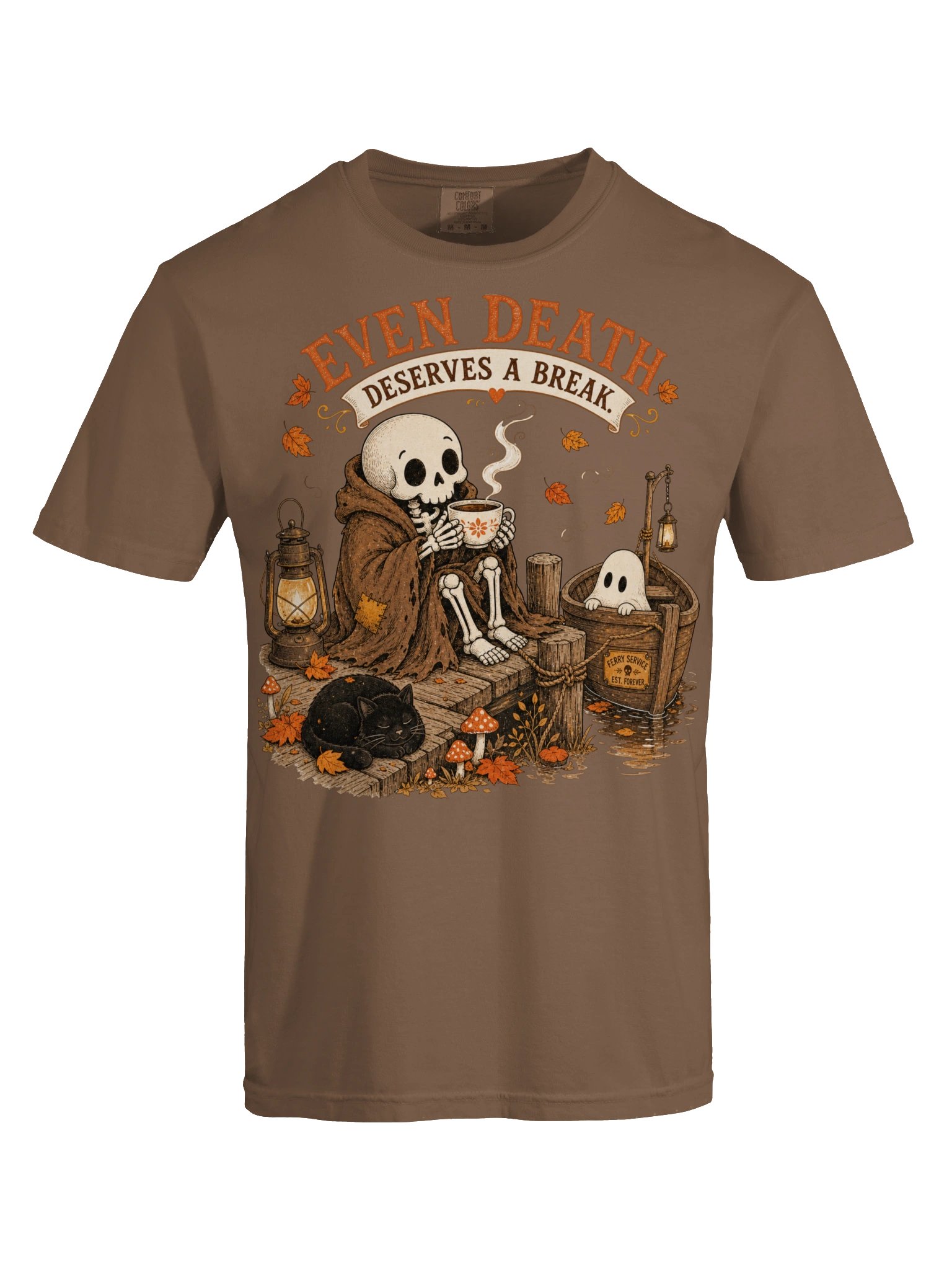 Even Death Deserves a Break Halloween Tee product image (117)