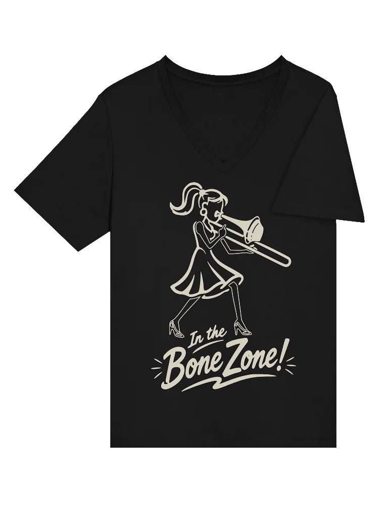 In the Bone Zone! Women's V-Neck Tee product image (17)