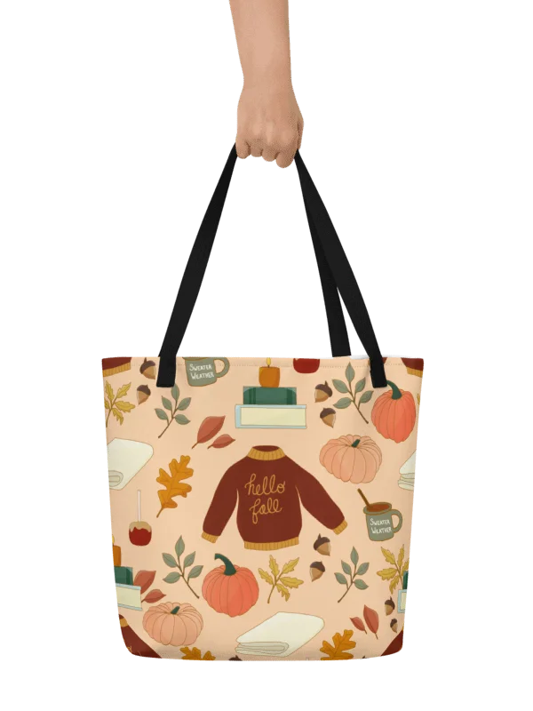 Cozy Fall Pattern Tote product image (2)