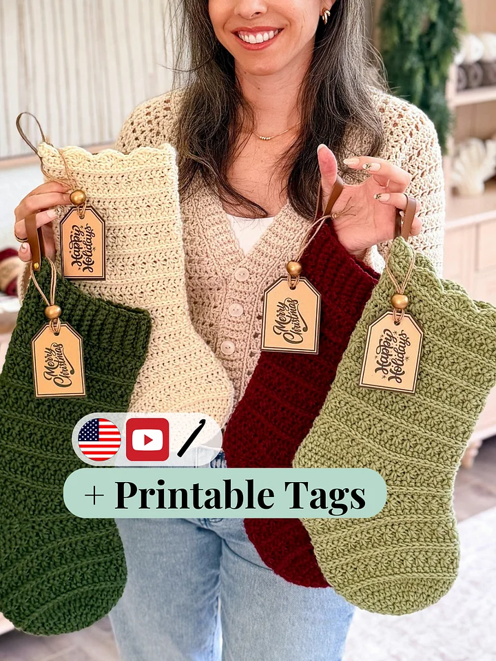 Petal Loop Holiday Collection | 4 Crochet Patterns + Printable Holiday Kit product image (2)