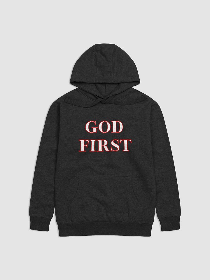God First Hoodie Red & White product image (2)