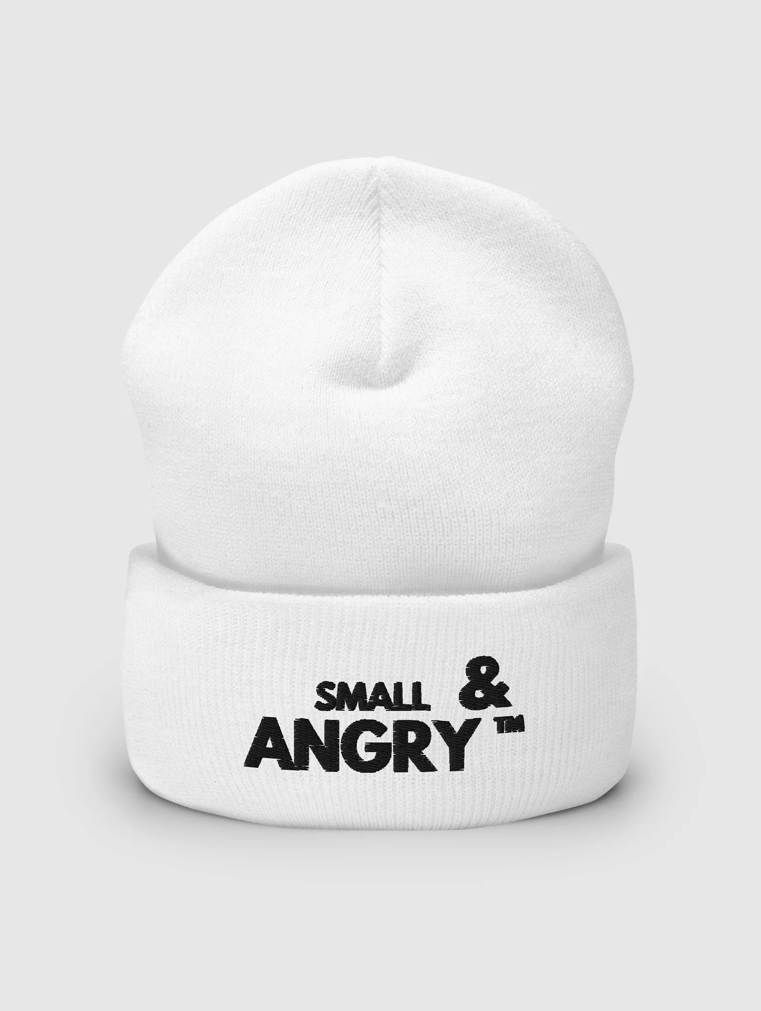 Small & Angry™ Beanie - White product image (1)