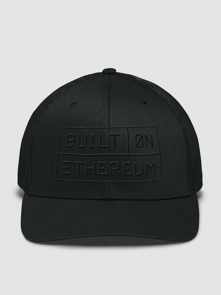 Built on Ethereum cap - black product image (1)