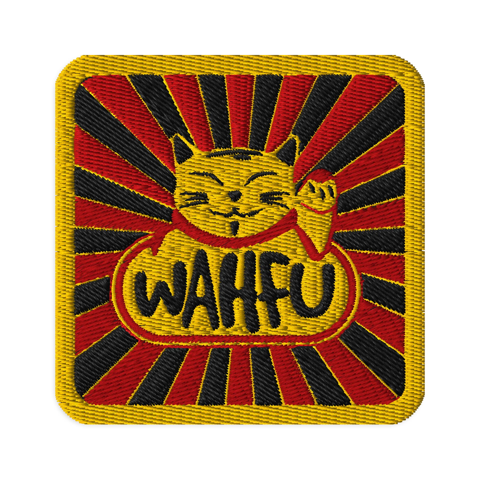 WAHFU Cat Logo Embroidered Patch - 3x3in product image (2)