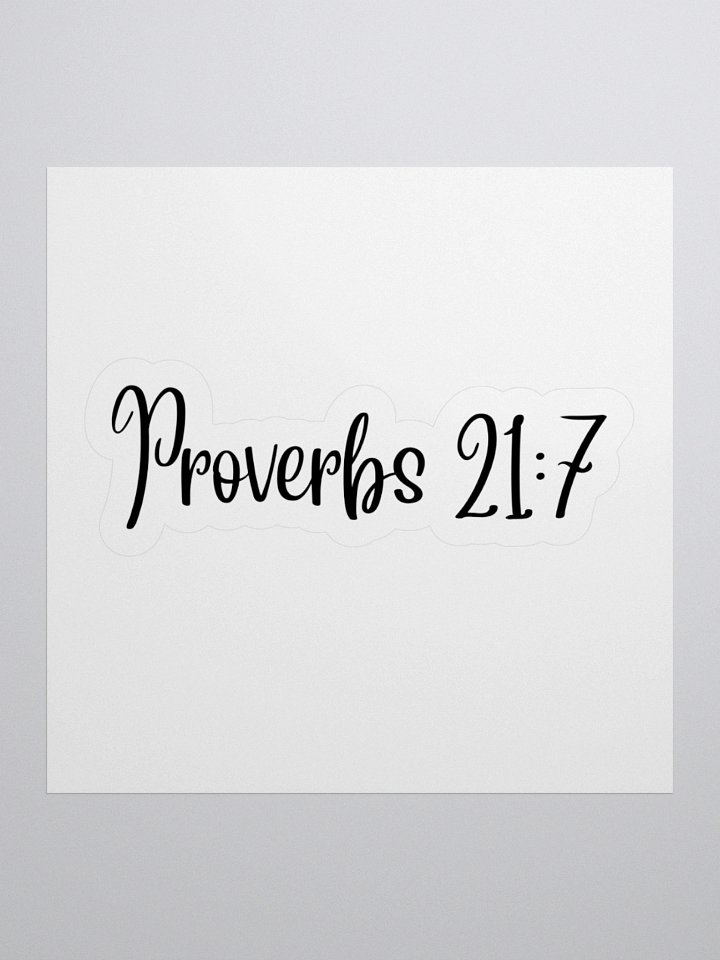 Proverbs 21:7 product image (1)