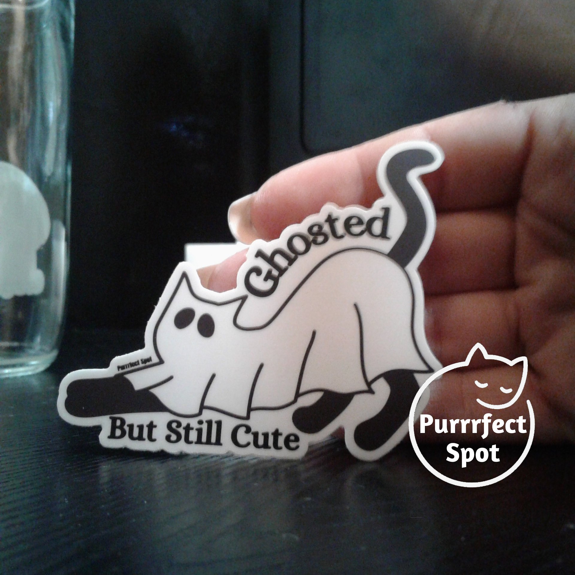 Ghosted, But Still Cute Cat Sticker 🐾👻 product image (5)