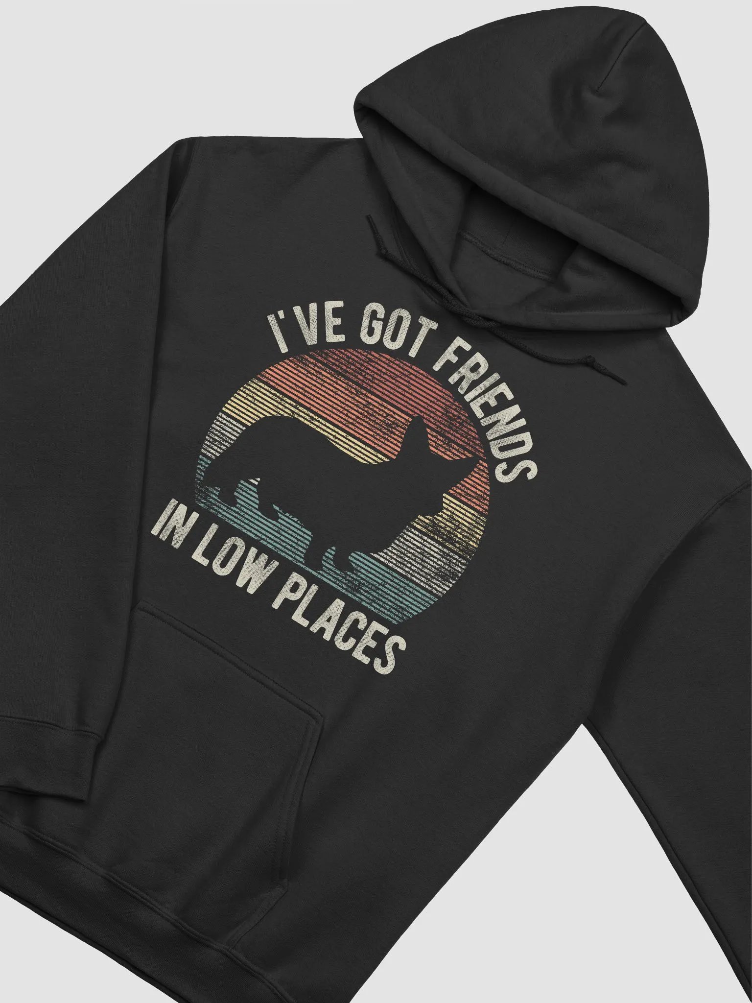 I've Got Friends in Low Places Cardigan Welsh Corgi Hooded Sweatshirt | Funny Hoodie for Corgi Paw-rents product image (14)