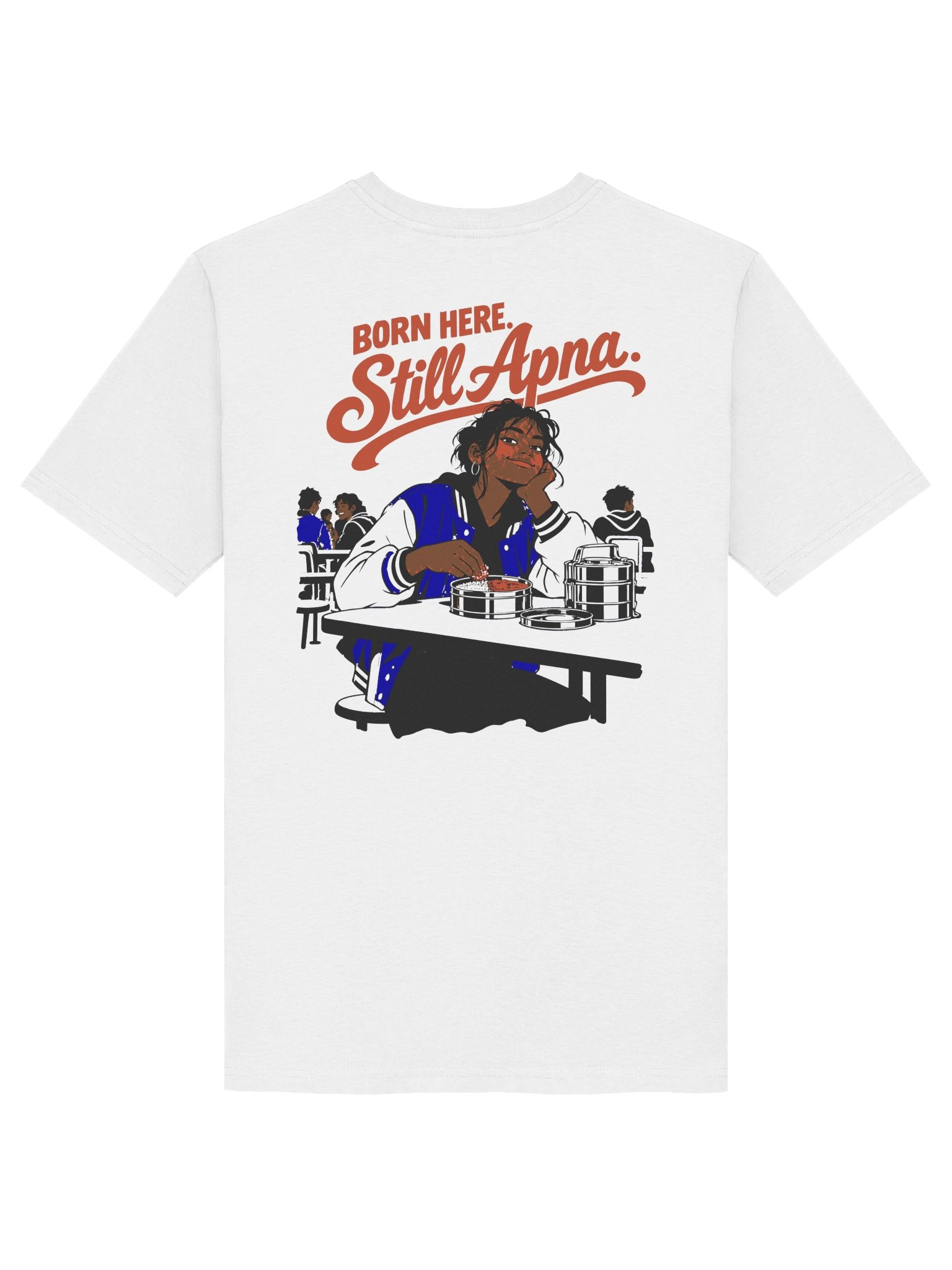 Born Here · Still Apna (Organic Tee, Front and Back) product image (12)