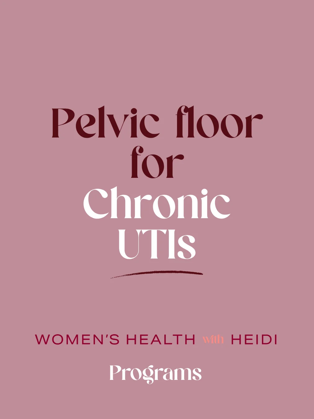 Pelvic floor for Chronic UTI’s product image (1)