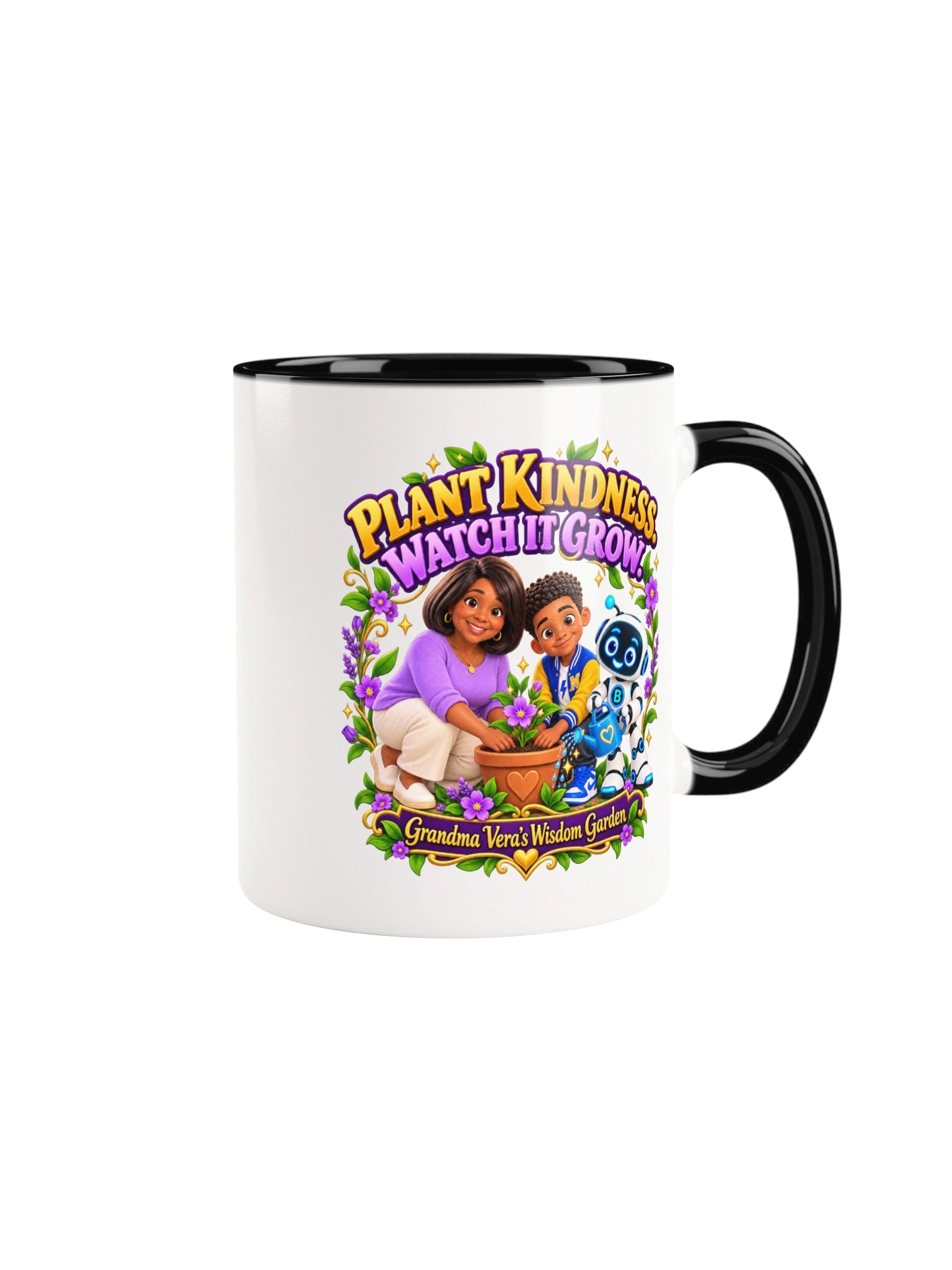 Plant Kindness, Watch It Grow Coffee Mug | Grandma Vera’s Wisdom Garden product image (5)