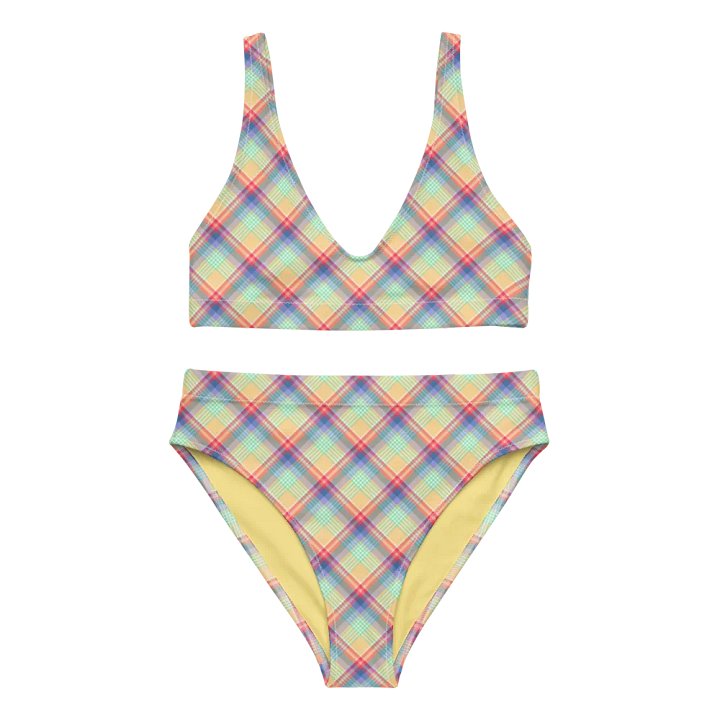 Bright Pastel Plaid Bikini product image (2)