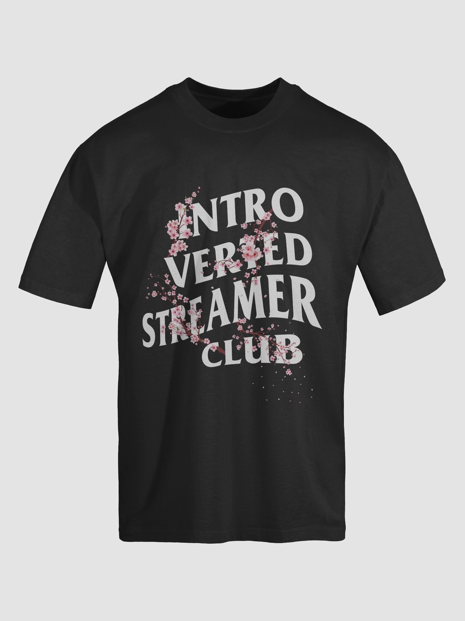 Introverted Streamer Club Sakura Oversized Tee product image (13)