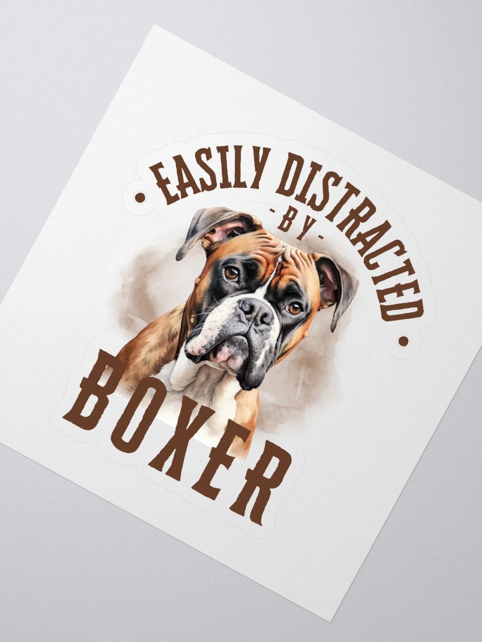 Easily Distracted By Boxer Sticker product image (2)