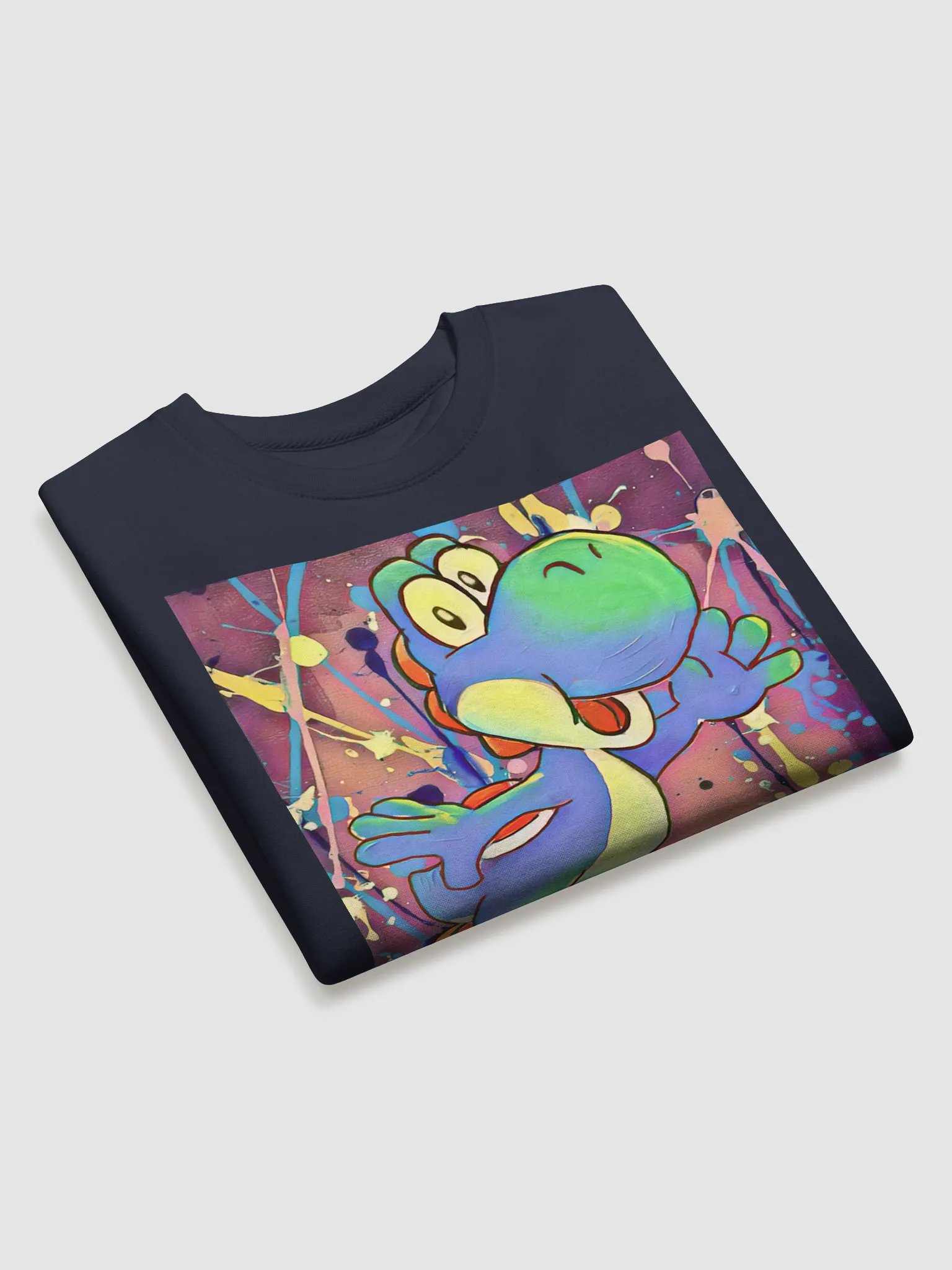 Green (and Blue) Dinosaur Splatter Sweatshirt product image (24)