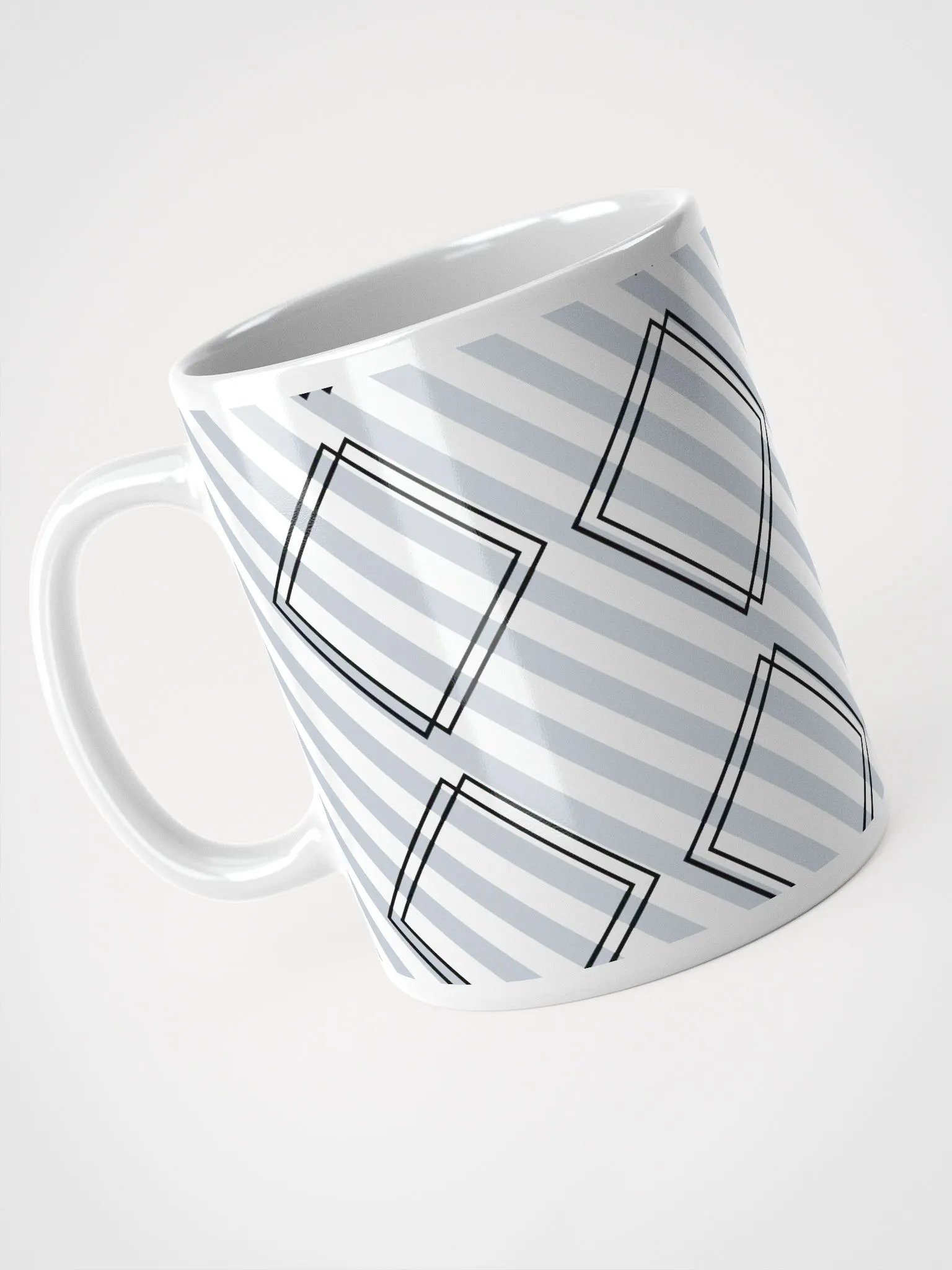 Double Diamonds And Stripes - White Mug product image (8)