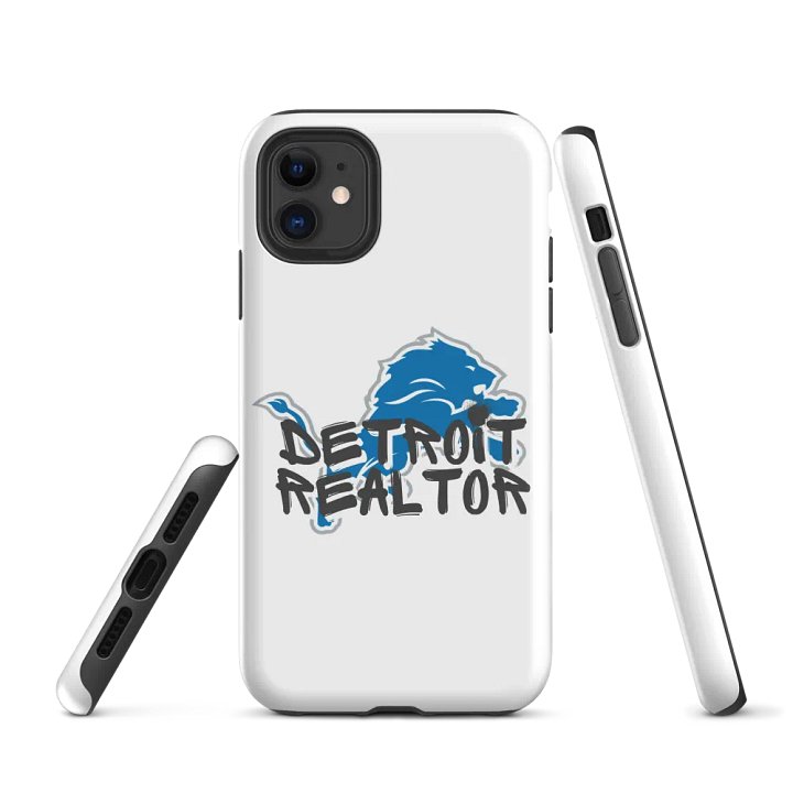 Detroit Realtor Lion Tough iPhone® Case - WHITE product image (1)
