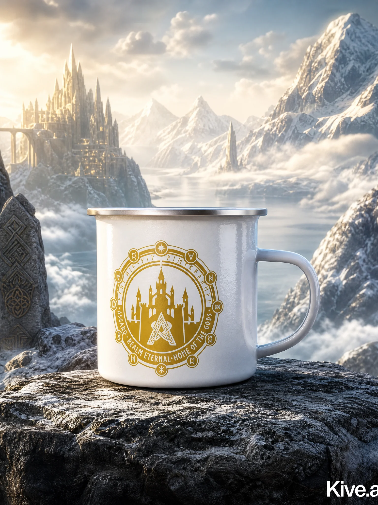 Asgard Crest Enamel Mug product image (6)