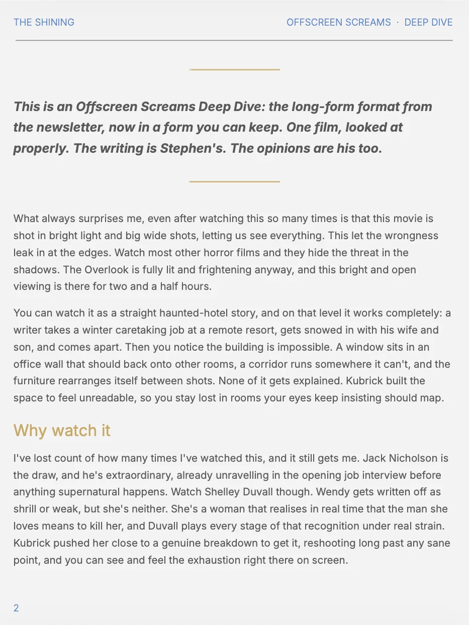 The Shining — A Deep Dive product image (2)