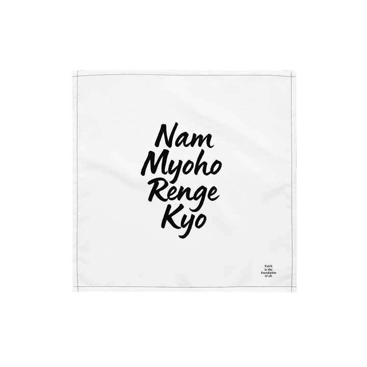 Nam Myoho Renge Kyo Bandana – Faith-Focused Nichiren Buddhism Headwear product image (1)