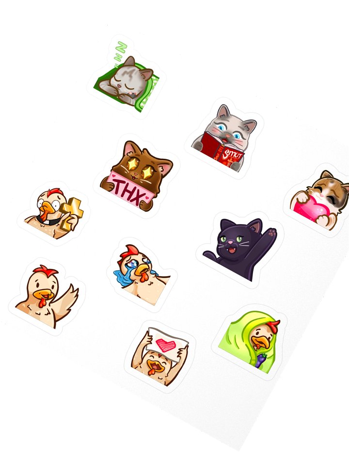 Cats and Cawks Stickers product image (2)