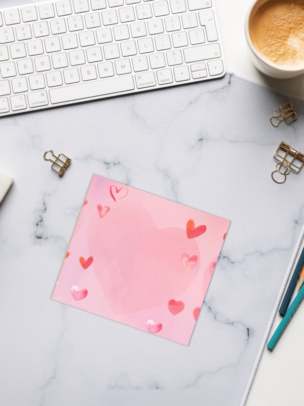 Pink Hearts Notepad product image (2)