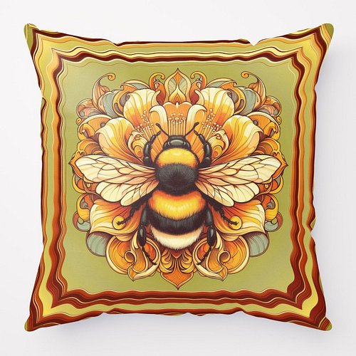 New in the shop this week Cute Bumblebee design with flower motif on pillows.

https://le-loup-et-le-papillon-shop.fourthwall...