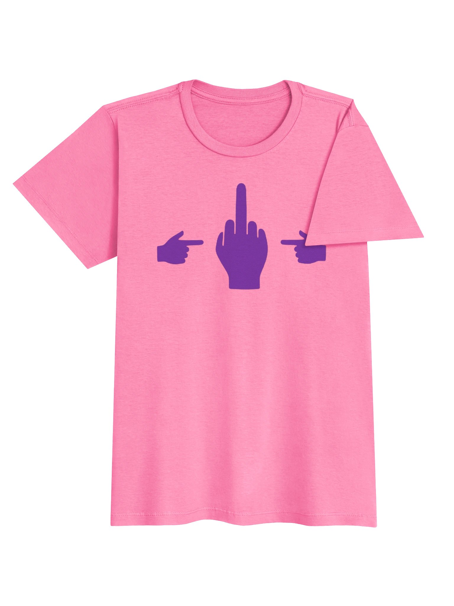 No Middle Finger Point ShopCo Purple Gildan Women's Tee product image (13)