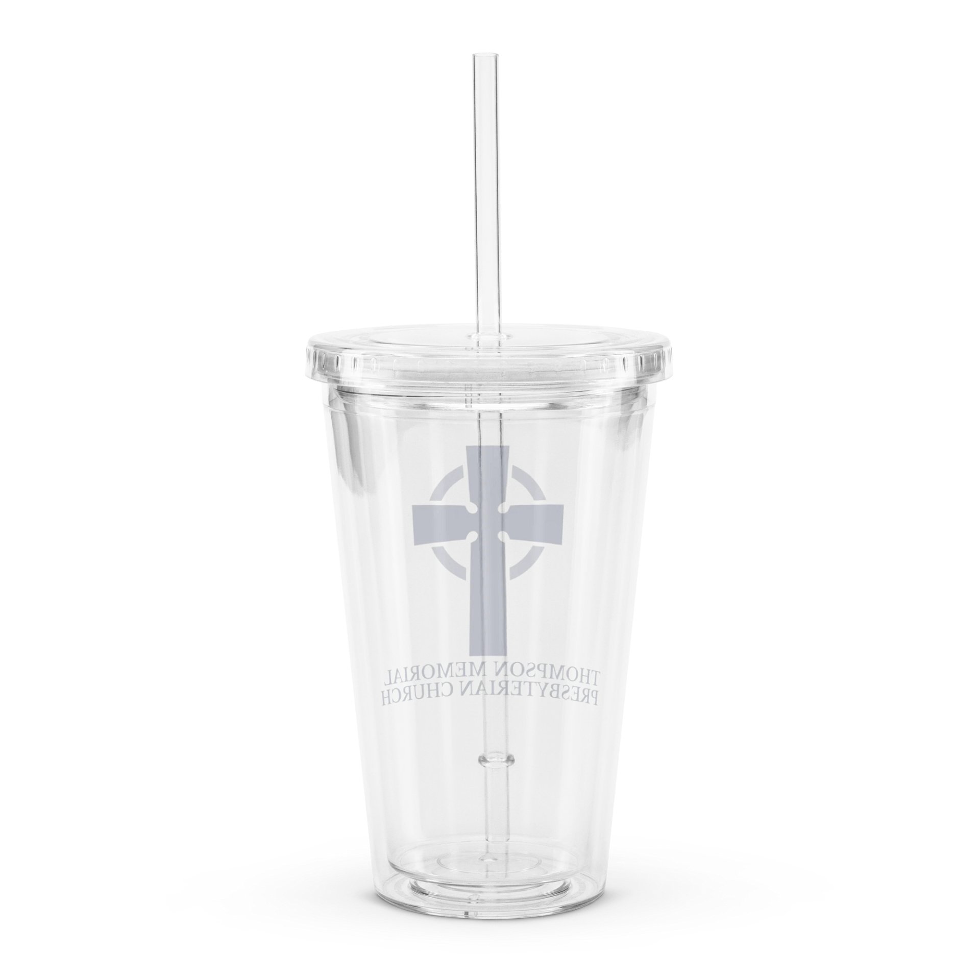 Traditional TMPC Logo: Clear Tumbler with Straw product image (2)