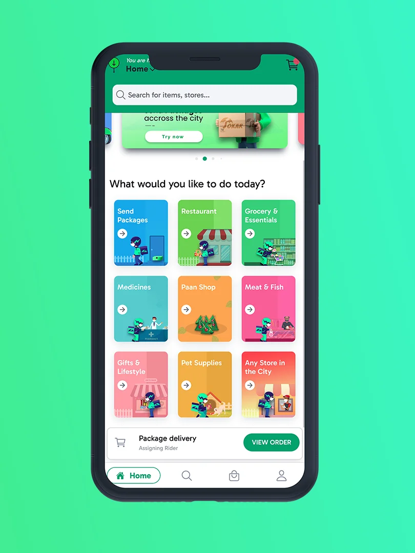 Ionic Jokar (All-in-One Delivery – Dunzo Clone) App Template product image (2)