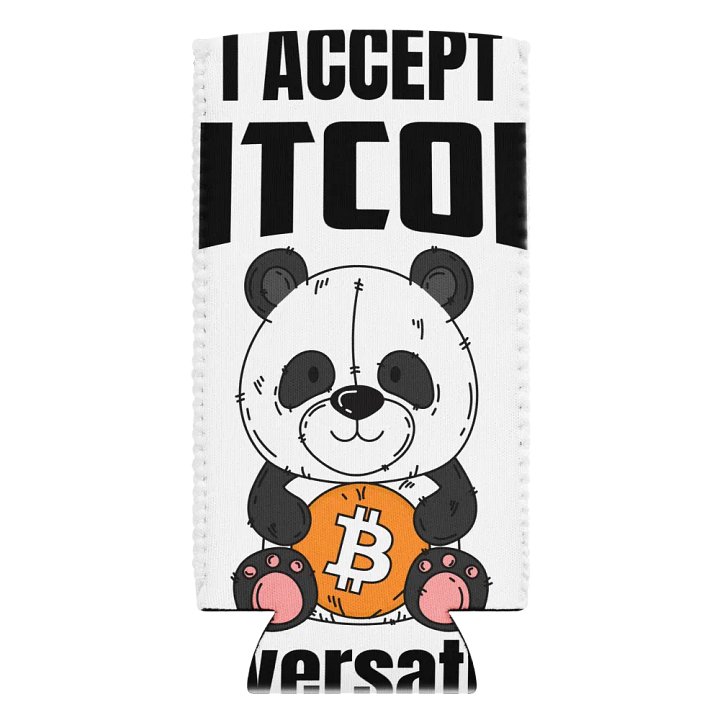 Panda Bitcoin Coozie Can Cooler product image (2)