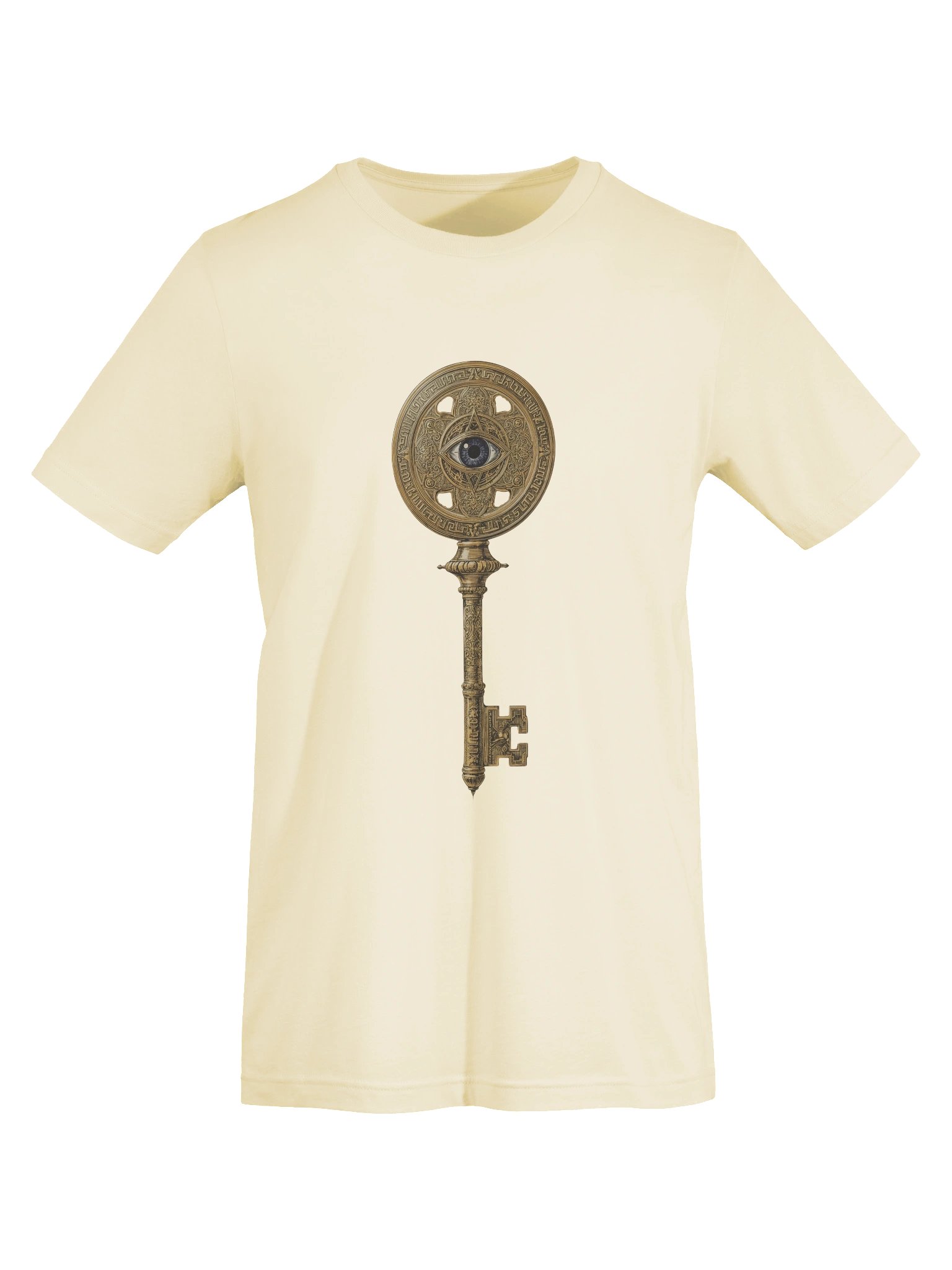 The Gatekeeper’s Key Classic T-Shirt – Front & Back Print | Natural | Bella+Canvas 3001 product image (7)