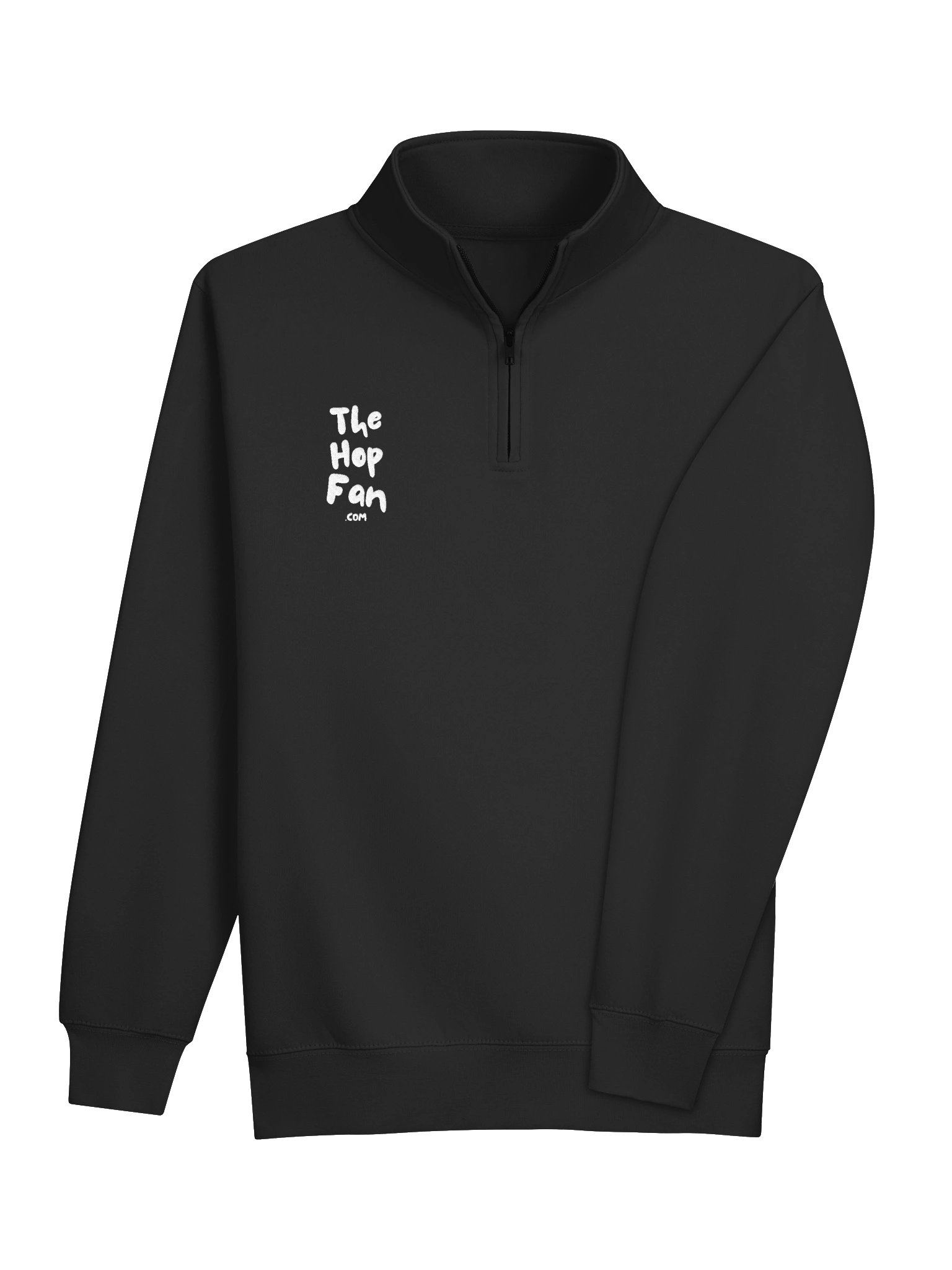 Copy of Logo Quarter Zip (Black - White) product image (4)