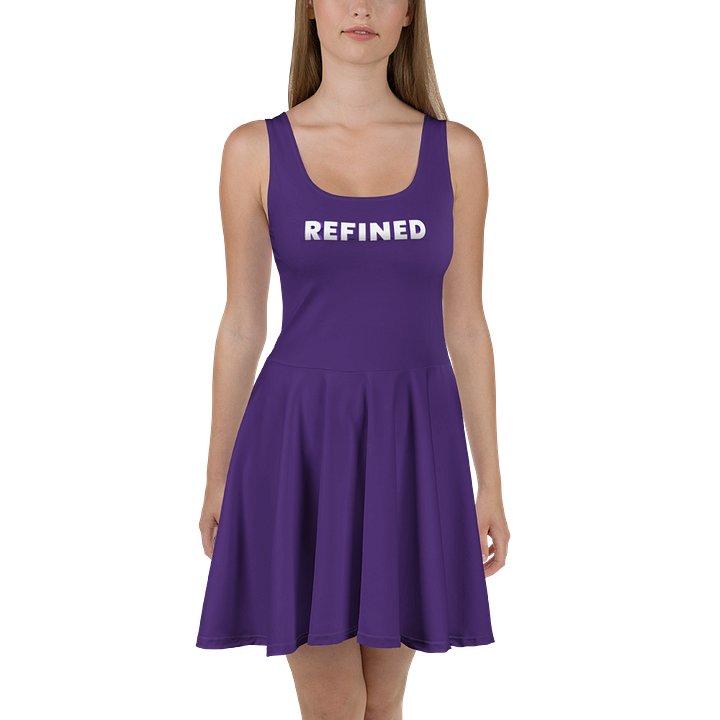 REFINED Purple Gradient Skater Dress product image (2)