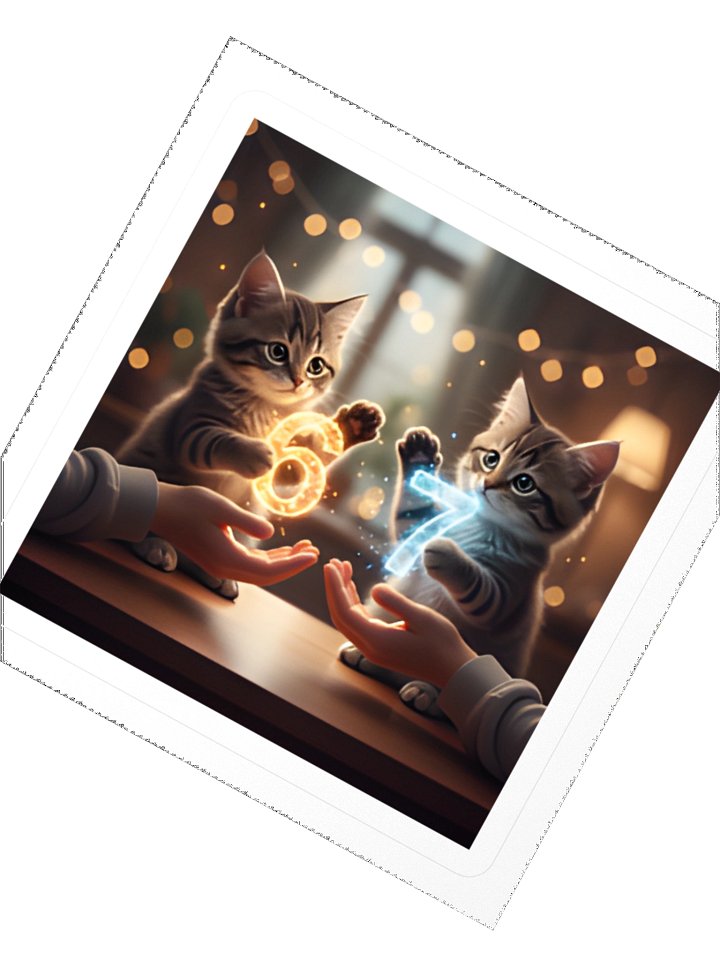 6 7 Meme Kittens Sticker 3in x 3in Durable Vinyl Kiss Cut Stickers for Indoor Use - Bubble-Free Application product image (2)