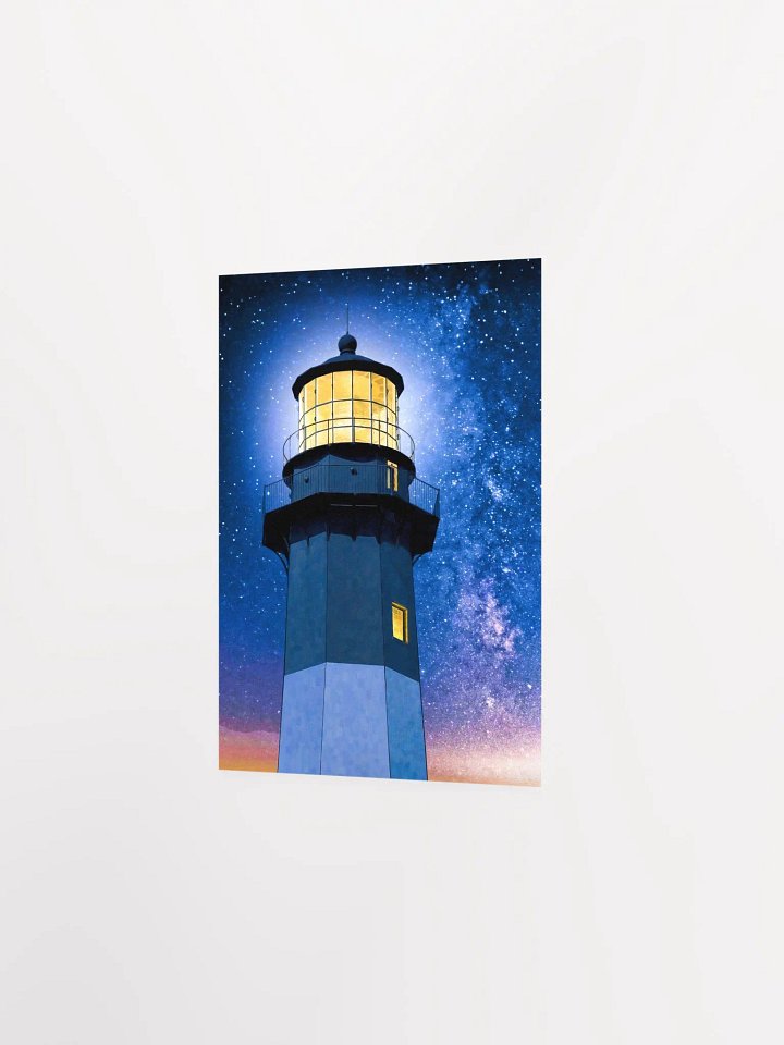 Tybee Island Lighthouse – Starry Night Studio Art Print product image (2)