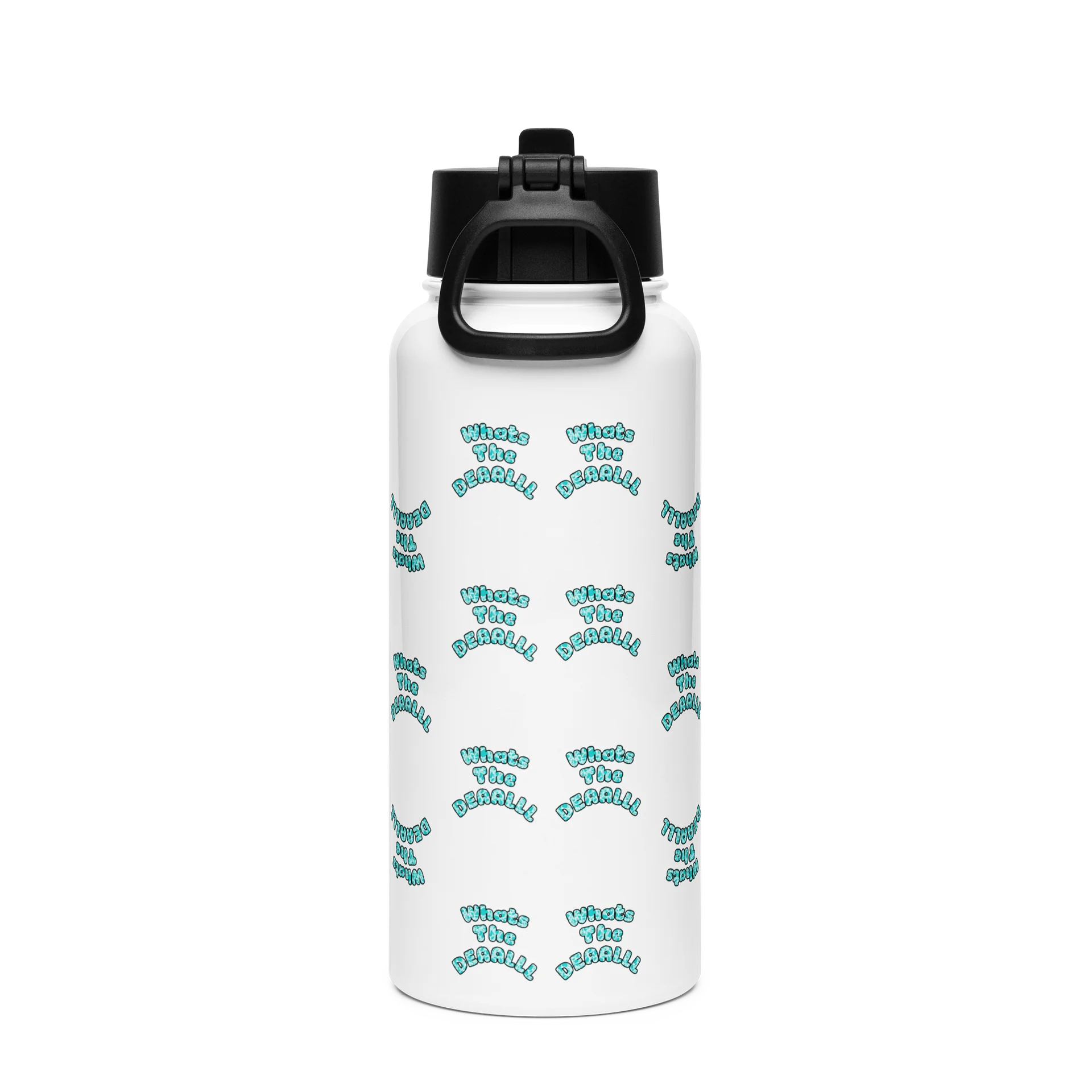 Emote Collage 32oz Water Bottle with Straw Top product image (2)