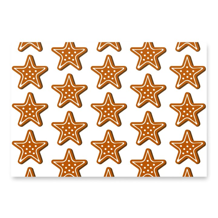 Gingerbread Star Wrapping Paper product image (2)