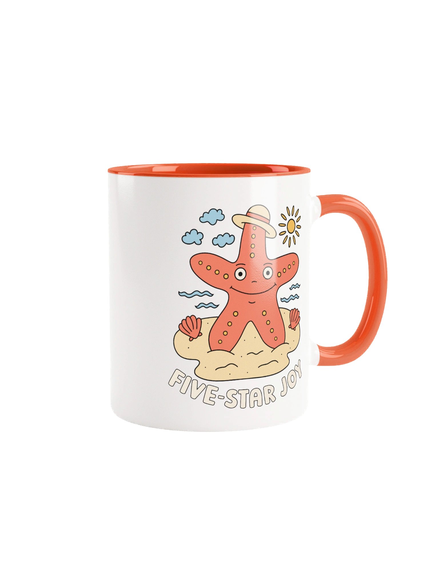 Five-Star Joy Cute Silly Funny Starfish Mug product image (2)