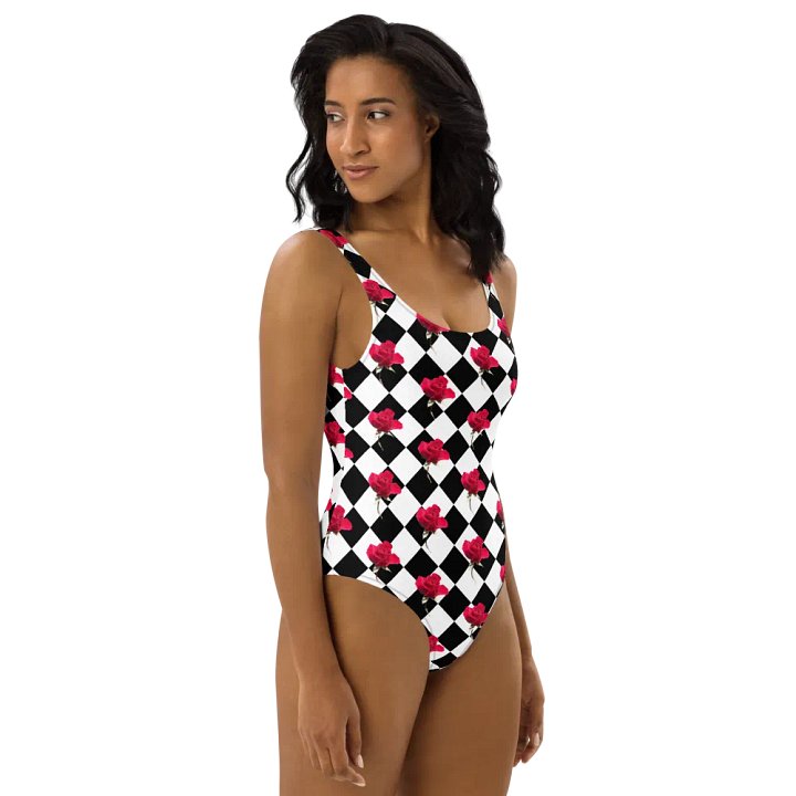 Rosy one-piece {black and white} product image (1)