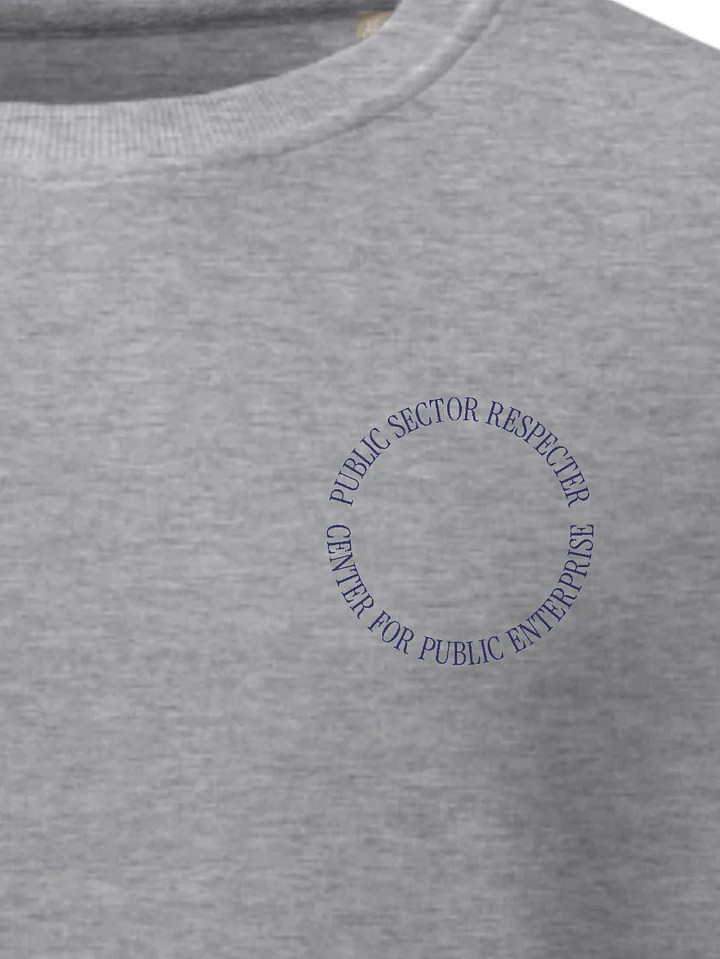 Embroidered Circle Crewneck (Gray) product image (2)
