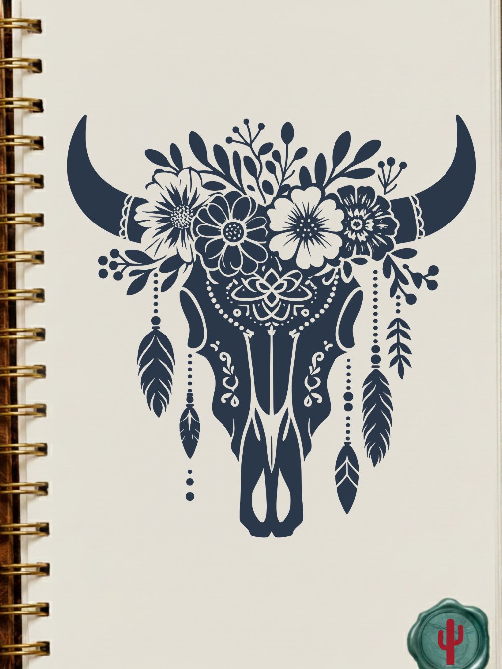 Floral Western Skull product image (19)