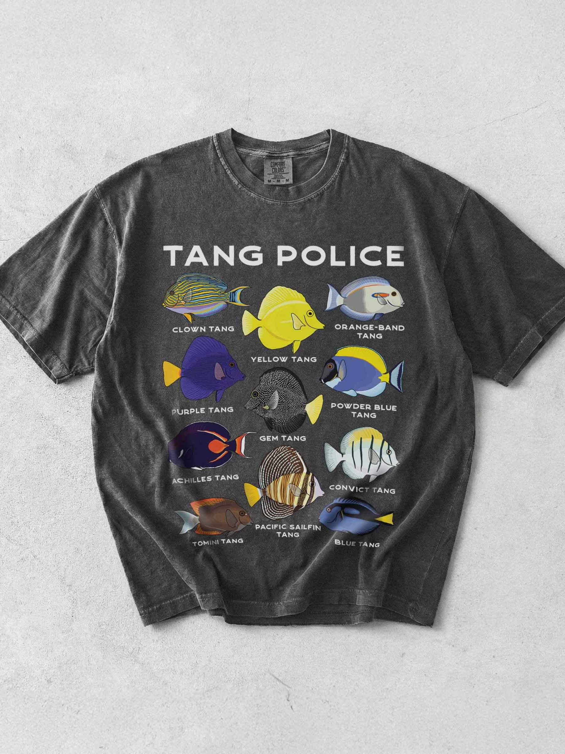 Tang Police(Front Print) T-Shirt for Reef Aquarium Lovers product image (1)