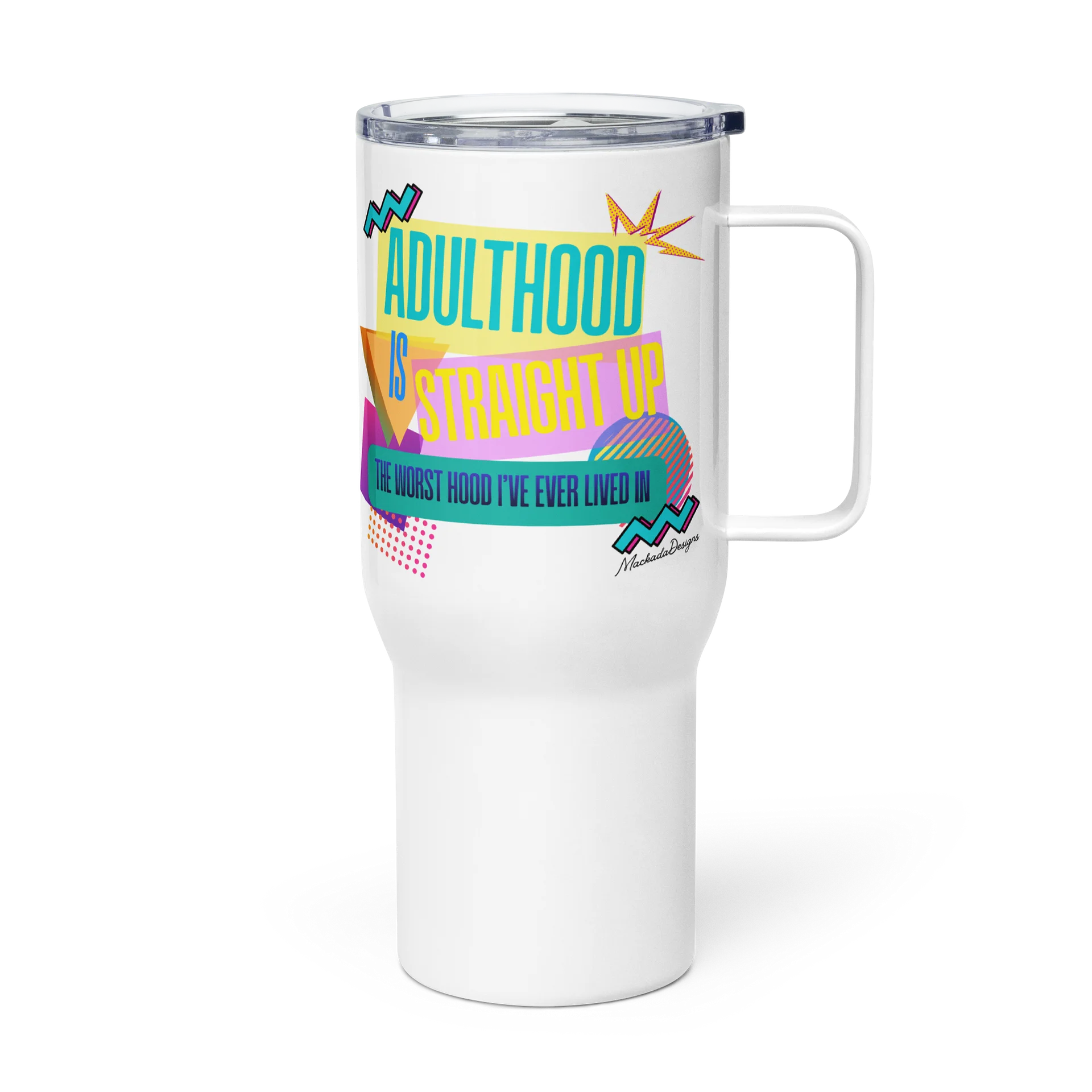 Retro 1980s Adulthood Travel Mug product image (4)
