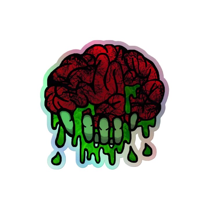 Gooey Brain Holographic Sticker Set product image (2)