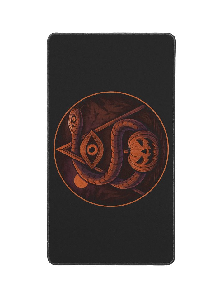 MIDNIGHT HARVEST DESK MAT – 12"x22" [BLACK BACKGROUND] product image (1)
