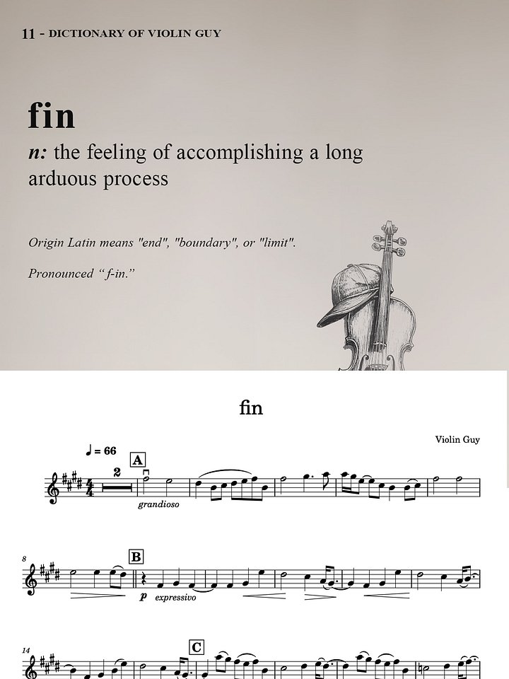 fin - Sheet Music product image (1)